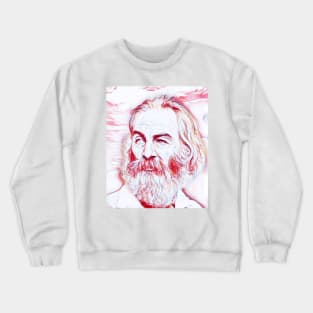 Walt Whitman Portrait | Walt Whitman Artwork Crewneck Sweatshirt